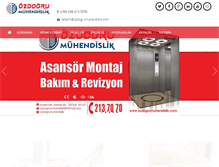 Tablet Screenshot of ozdogrumuhendislik.com
